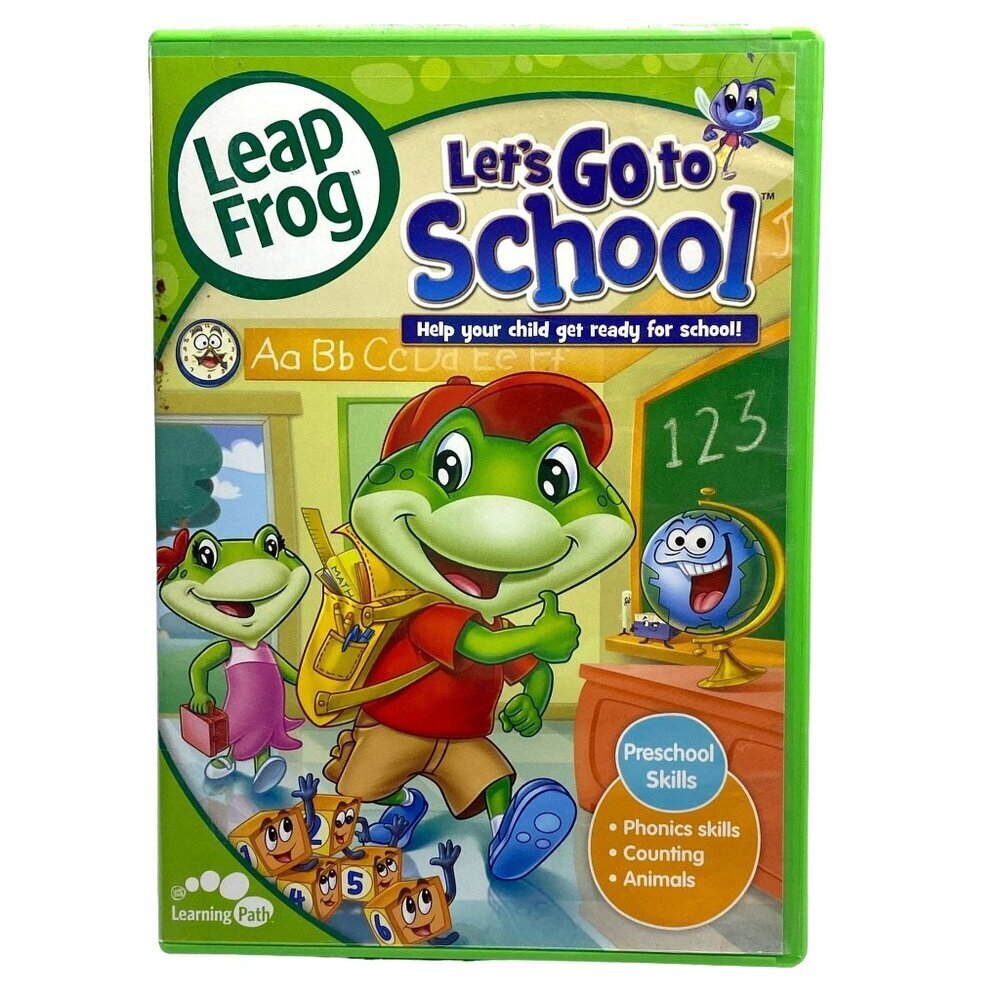 Leap Frog Let's Go to School DVD Preschool skills Pre-owned